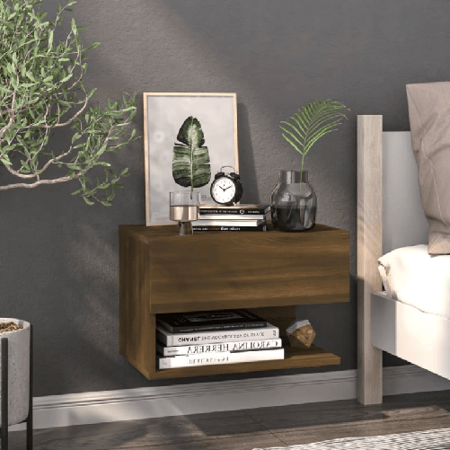 vidaXL-Comodino-a-Muro-Rovere-Marrone