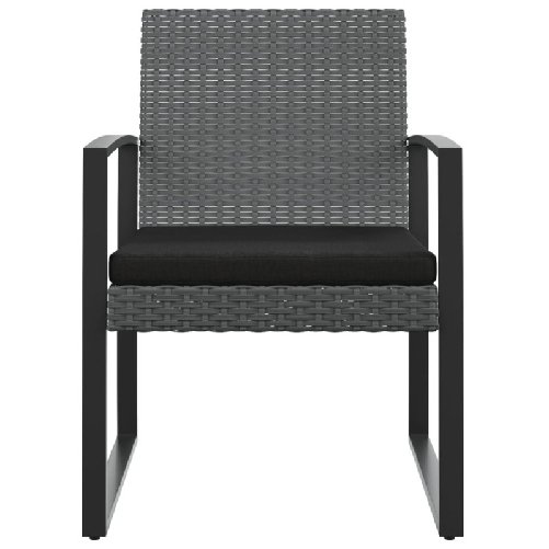 vidaXL-Sedie-da-Pranzo-da-Giardino-2-pz-Grigio-Scuro-in-Rattan-PP