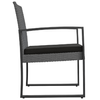 vidaXL-Sedie-da-Pranzo-da-Giardino-2-pz-Grigio-Scuro-in-Rattan-PP