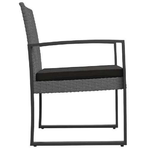 vidaXL-Sedie-da-Pranzo-da-Giardino-2-pz-Grigio-Scuro-in-Rattan-PP