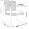 vidaXL-Sedie-da-Pranzo-da-Giardino-2-pz-Grigio-Scuro-in-Rattan-PP