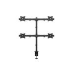 Multibrackets 3316 supporto da tavolo per Tv a schermo piatto 68,6 cm (27") Morsa/Bullone di ancoraggio Nero