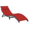 vidaXL-Sdraio-con-Cuscino-Grigia-in-Legno-Massello-di-Acacia