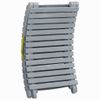 vidaXL-Sdraio-con-Cuscino-Grigia-in-Legno-Massello-di-Acacia