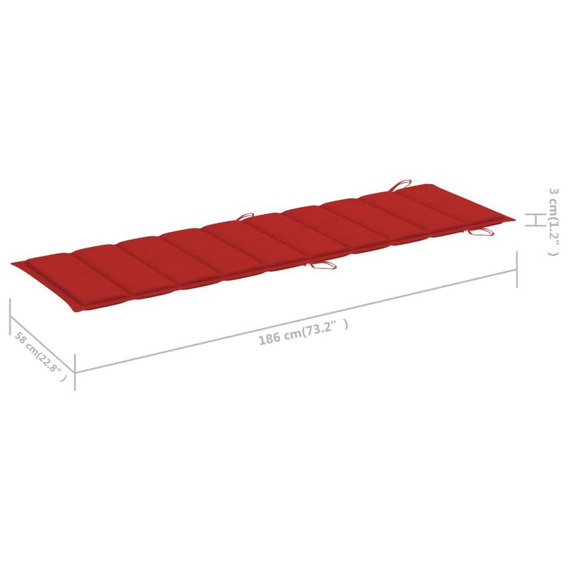vidaXL-Sdraio-con-Cuscino-Grigia-in-Legno-Massello-di-Acacia