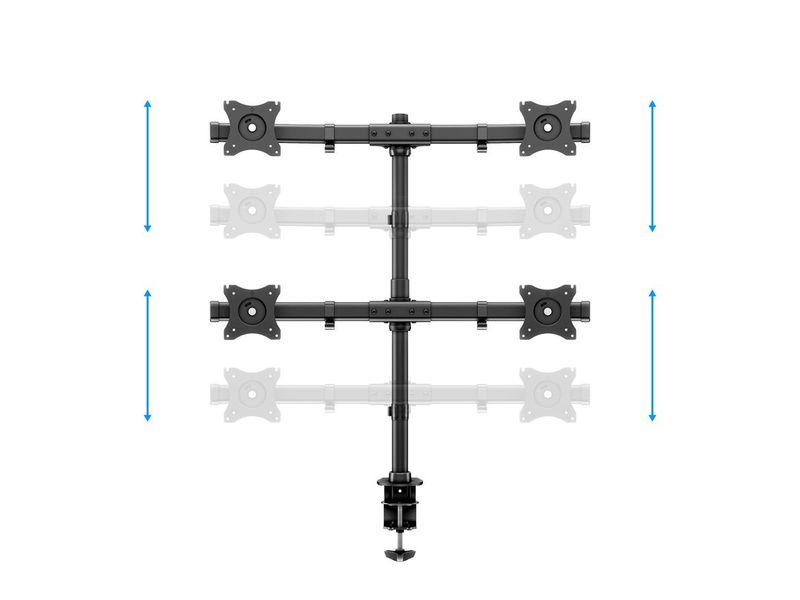 Multibrackets-3316-supporto-da-tavolo-per-Tv-a-schermo-piatto-686-cm--27---Morsa-Bullone-di-ancoraggio-Nero