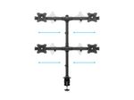 Multibrackets-3316-supporto-da-tavolo-per-Tv-a-schermo-piatto-686-cm--27---Morsa-Bullone-di-ancoraggio-Nero