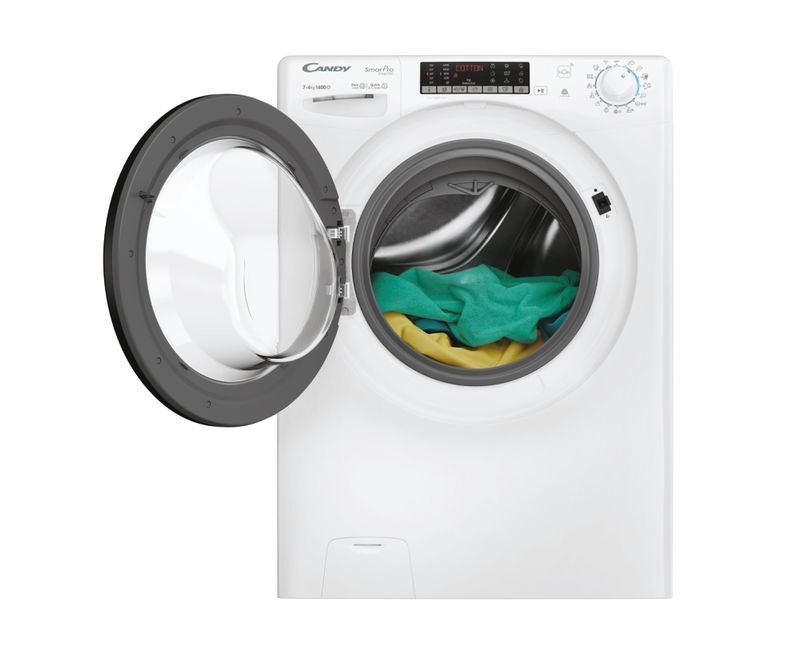 Candy-Smart-Pro-Inverter-CSOW-4746TWMB5-S-Lavasciuga-a-libera-installazione-7-4Kg-1400-giri-Classe-A-Motore-Inverter-60X45X85-bianco