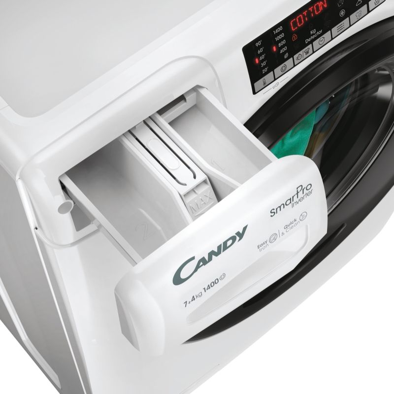 Candy-Smart-Pro-Inverter-CSOW-4746TWMB5-S-Lavasciuga-a-libera-installazione-7-4Kg-1400-giri-Classe-A-Motore-Inverter-60X45X85-bianco