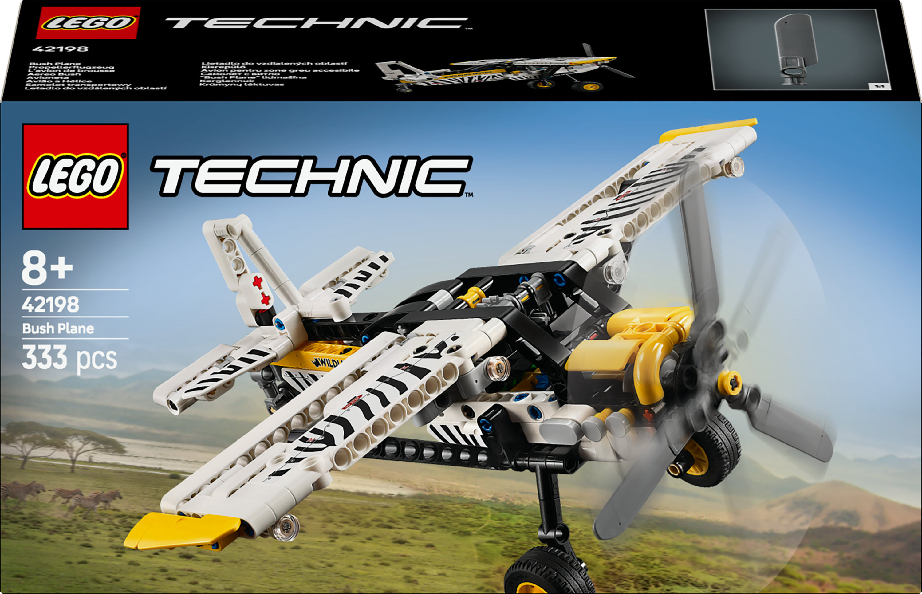 LEGO Aereo Bush Technic 42198 Modellino da Costruzione Innovativo ed Educativo per Appassionati di Ingegneria e Design