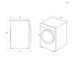Candy-RPE-H10A2TER-S-RapidO--Pro-Asciugatrice-10-Kg-Classe-A-con-Pompa-di-Calore-Profondita--61-cm-colore-Bianco