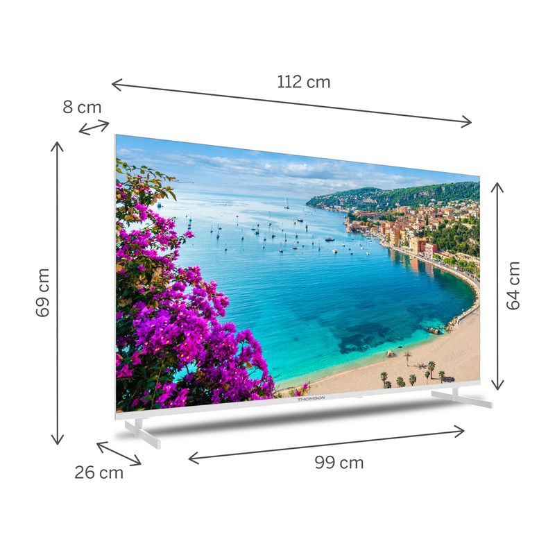 Thomson--lcd-55ua5s13w--bianco-smart-55--uhd-smart-android--bianco-frameless-dvb-t-t2-c-s-s2