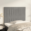 Testiera-2-pz-Grigio-Chiaro-80x5x78-88-cm-in-Velluto