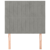 Testiera-2-pz-Grigio-Chiaro-80x5x78-88-cm-in-Velluto