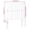 Testiera-2-pz-Grigio-Chiaro-80x5x78-88-cm-in-Velluto