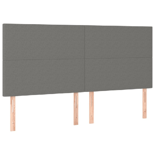 Testiera-4-pz-Grigio-Scuro-80x5x78-88-cm-in-Tessuto