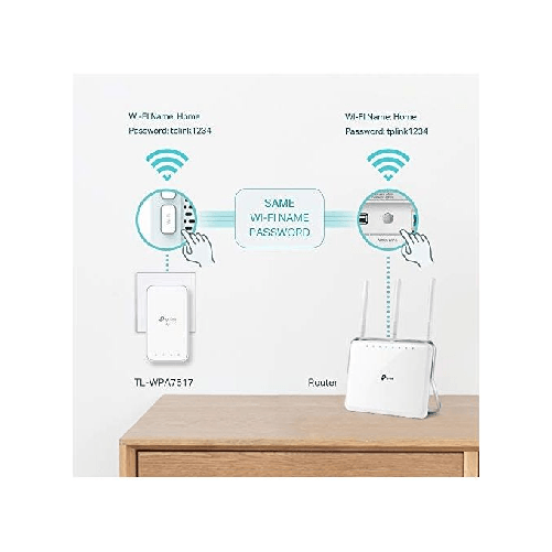 TP-Link-TL-WPA7517-KIT-adattatore-di-rete-PowerLine-1000-Mbit-s-Collegamento-ethernet-LAN-Wi-Fi-Bianco