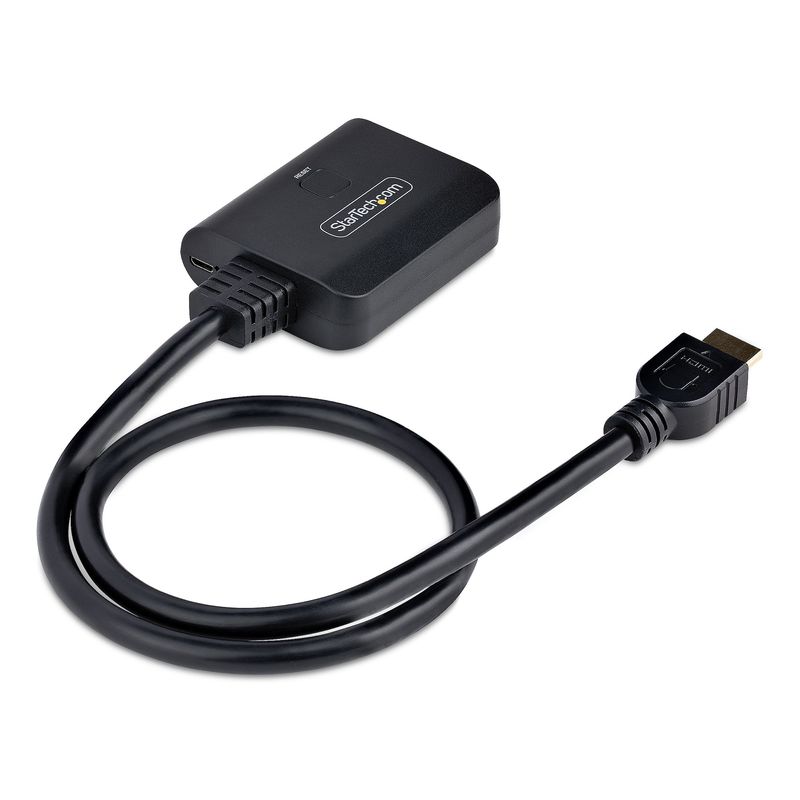 StarTech.com-Splitter-HDMI-4K-a-2-Porte---Sdoppiatore-Video-HDMI-2.0-4K-60Hz-con-1-Ingresso-e-2-Uscite---Hub-HDMI-HDR-HDCP-2.2---Multipresa-HDMI-con-cavo-Integrato-da-50-cm--HDMI-SPLITTER-4K60UP-