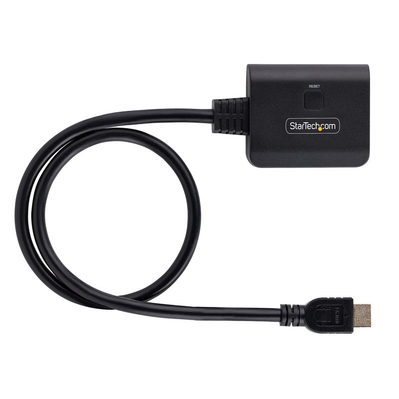 StarTech.com-Splitter-HDMI-4K-a-2-Porte---Sdoppiatore-Video-HDMI-2.0-4K-60Hz-con-1-Ingresso-e-2-Uscite---Hub-HDMI-HDR-HDCP-2.2---Multipresa-HDMI-con-cavo-Integrato-da-50-cm--HDMI-SPLITTER-4K60UP-