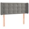 Testiera-ad-Orecchio-Grigio-Chiaro-147x16x78-88-cm-in-Velluto