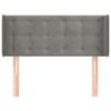 Testiera-ad-Orecchio-Grigio-Chiaro-147x16x78-88-cm-in-Velluto
