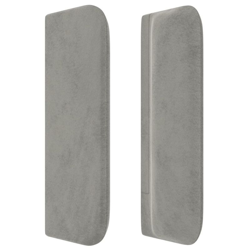 Testiera-ad-Orecchio-Grigio-Chiaro-147x16x78-88-cm-in-Velluto
