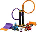 LEGO-City-Stuntz-60360-Sfida-Acrobatica--Anelli-Rotanti-Gare-per-1-o-2-Giocatori-con-Moto-Giocattolo-Giochi-per-Bambini