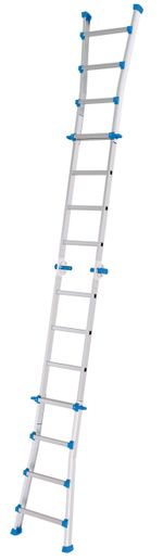 Colombo-Scala-EIFFEL-5-5-In-Alluminio-Altezza-Massima-46-M-Gradini-Zigrinati-Piedini-Antisdrucciolevoli-E-Antiruggine