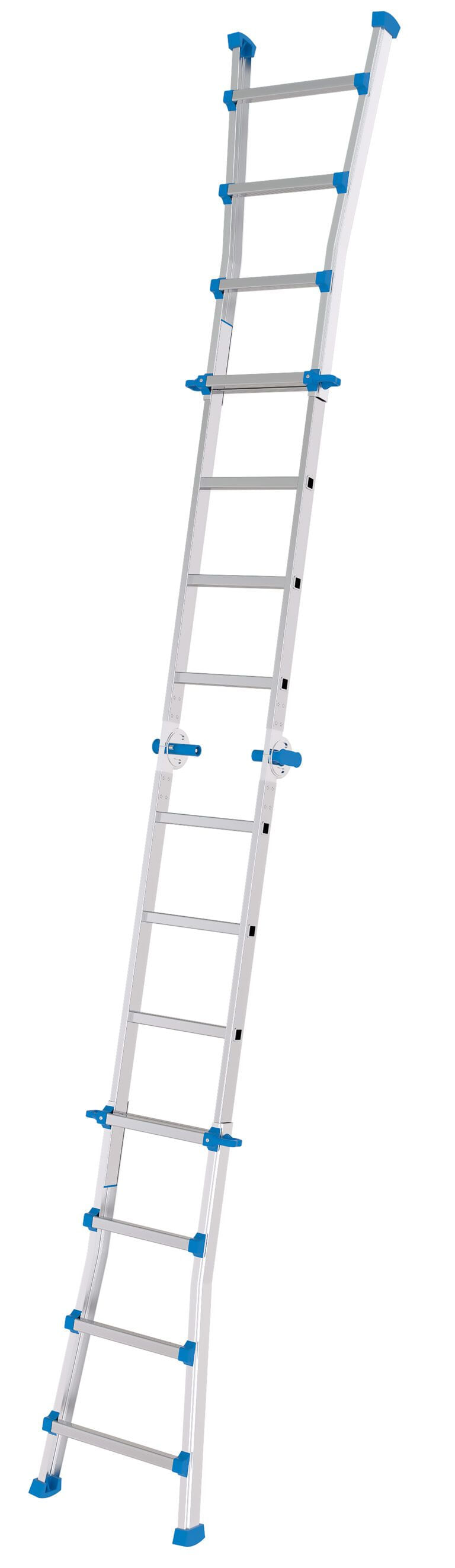 Colombo-Scala-EIFFEL-5-5-In-Alluminio-Altezza-Massima-46-M-Gradini-Zigrinati-Piedini-Antisdrucciolevoli-E-Antiruggine