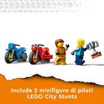 LEGO-City-Stuntz-60360-Sfida-Acrobatica--Anelli-Rotanti-Gare-per-1-o-2-Giocatori-con-Moto-Giocattolo-Giochi-per-Bambini