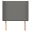 Testiera-ad-Orecchio-Grigio-Scuro-93x16x78-88-cm-in-Tessuto