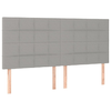 Testiere-4-pz-Grigio-Chiaro-100x5x78-88-cm-in-Tessuto