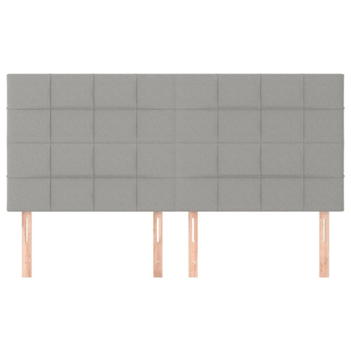 Testiere-4-pz-Grigio-Chiaro-100x5x78-88-cm-in-Tessuto