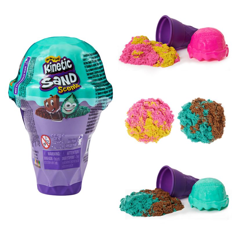 Kinetic-Sand--Coni-Gelato-a-sorpresa-113gr-di-sabbia-naturale-profumata-in-2-colori---dai-3-anni