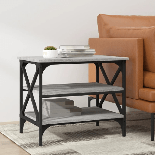 Tavolino-Grigio-Sonoma-55x38x45-cm-in-Legno-Multistrato
