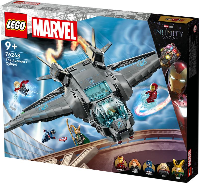 giochi-per-bambini-mattoncini-lego-costruzioni-lego-modellino-da-costruire-lego-marvel-supereroi-personaggi-marvel-avengers-lego-marvel-avengers-aereo-giocattolo-astronave-giocattolo-Thor-Iron-Man-Black-Widow-Loki-Captain-America