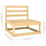 vidaXL-Set-Divani-da-Giardino-13-pz-con-Cuscini-Legno-Massello-di-Pino