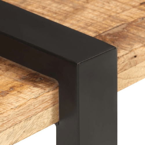 Mobile-Porta-TV-160x40x40-cm-in-Legno-Massello-di-Mango-Grezzo