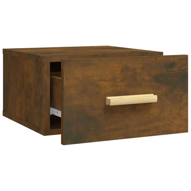 vidaXL-Comodini-a-Muro-2-pz-Rovere-Fumo-35x35x20-cm