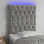 Testiera-a-LED-Grigio-Chiaro-200x7x118-128-cm-in-Velluto