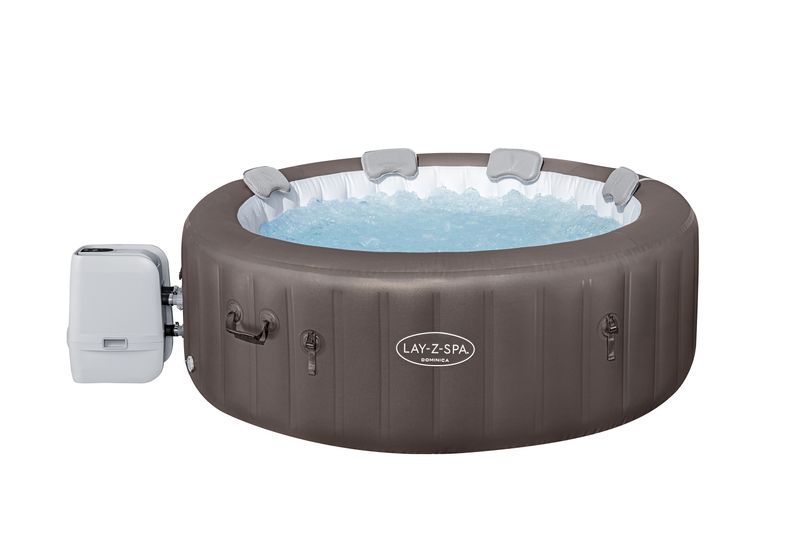 Bestway-Piscina-Idromassaggio-Dominica-Gonfiabile-Lay-Z-Spa-Marrone