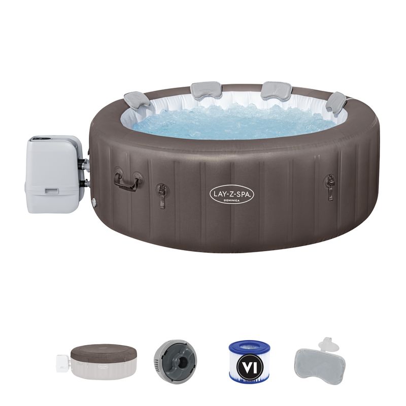 Bestway-Piscina-Idromassaggio-Dominica-Gonfiabile-Lay-Z-Spa-Marrone