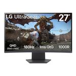 LG UltraGear 27GS60QC Monitor Gaming 27'' Curvo QHD (2560x1440) 180Hz 1ms AMD FreeSync Premium HDR 10 HDMI 2
