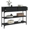 vidaXL-Tavolino-Consolle-Nero-100x25x75-cm-in-Legno-Multistrato