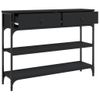 vidaXL-Tavolino-Consolle-Nero-100x25x75-cm-in-Legno-Multistrato