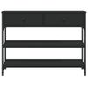 vidaXL-Tavolino-Consolle-Nero-100x25x75-cm-in-Legno-Multistrato