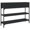 vidaXL-Tavolino-Consolle-Nero-100x25x75-cm-in-Legno-Multistrato