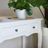 vidaXL-Tavolo-Consolle-da-Trucco-con-3-Cassetti-Bianco-