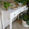 vidaXL-Tavolo-Consolle-da-Trucco-con-3-Cassetti-Bianco-