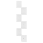 vidaXL-Scaffale-Angolare-a-Muro-Bianco-Lucido-19x19x123-cm-Truciolato